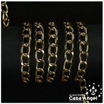 CADENA ALUMINIO ESLABÓN COLORES ORO Y PLATA VARIOS TAMAÑOS
