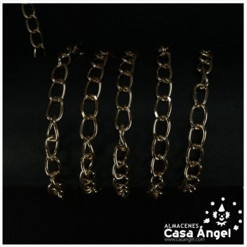 CADENA ALUMINIO ESLABÓN COLORES ORO Y PLATA VARIOS TAMAÑOS