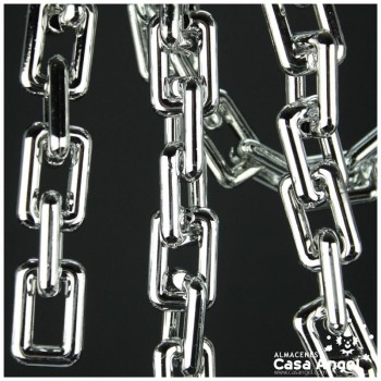 CADENA DE ESLABONES RECTANGULARES PVC METALIZADO 20mm