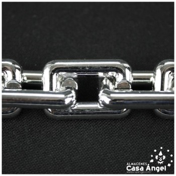 CADENA DE ESLABONES RECTANGULARES PVC METALIZADO 20mm