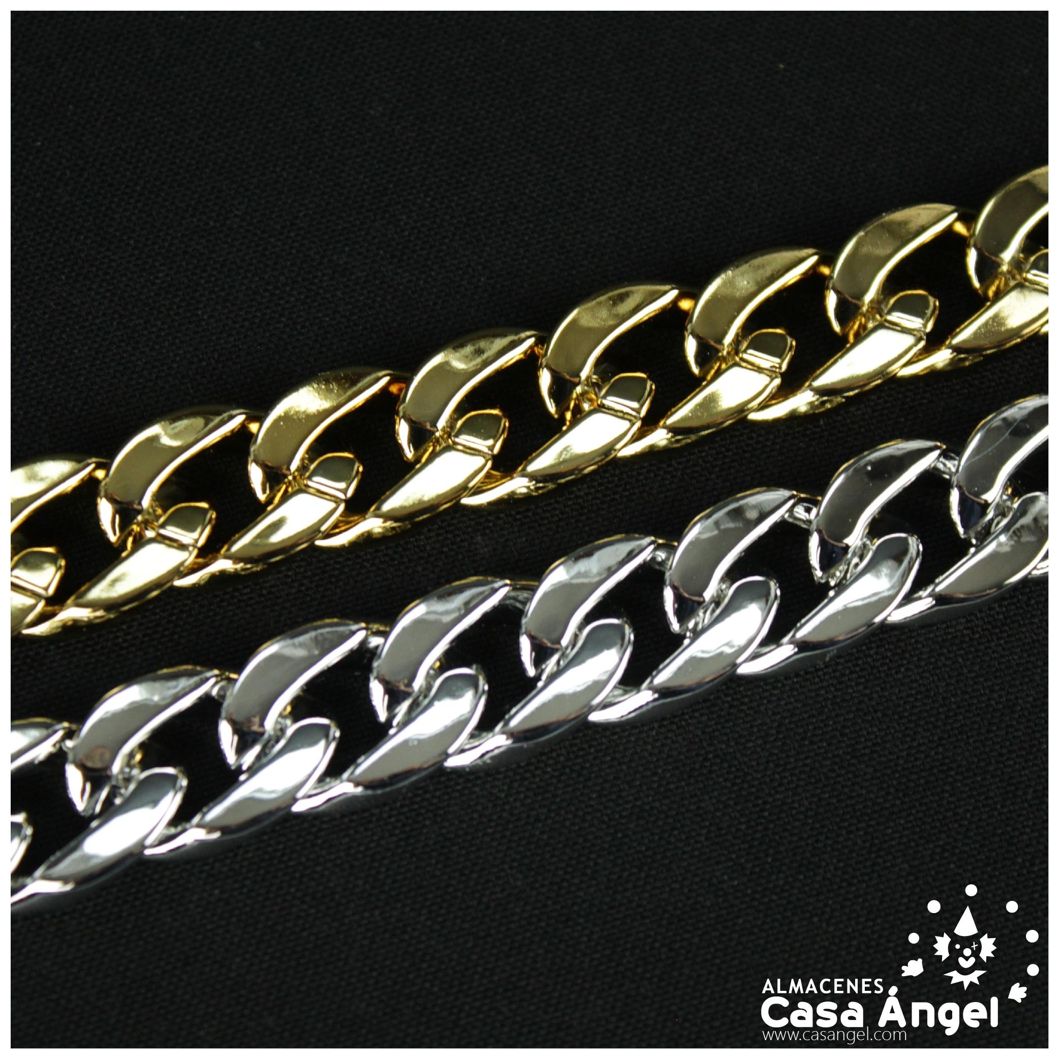 CADENA PANZER DE PVC METALIZADO CON ESLABÓN DE 17cm