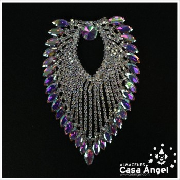 APLICACIÓN METÁLICA CUELLO CRISTAL O BOREAL 13,5cm
