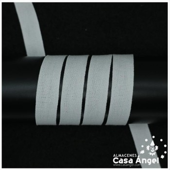 CINTA DE ALGODÓN BLANCO Y NEGRO 6mm