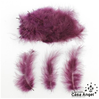 BOLSA DE PLUMAS MARABÚ MEDIA 15cm