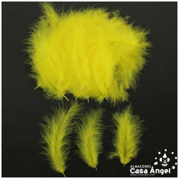 BOLSA DE PLUMAS MARABÚ MEDIA 15cm