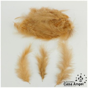 BOLSA DE PLUMAS MARABÚ MEDIA 15cm
