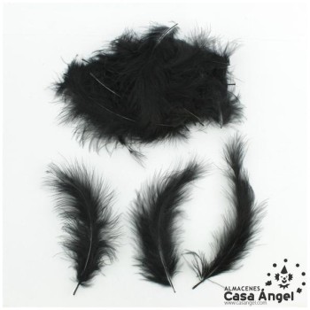 BOLSA DE PLUMAS MARABÚ MEDIA 15cm
