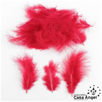 BOLSA DE PLUMAS MARABÚ MEDIA 15cm