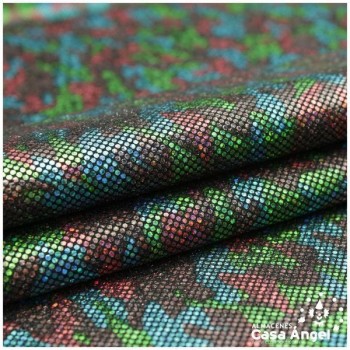 LYCRA MULTICOLOR CON ESTAMPADO DE MICROPUNTO 150cm