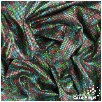 LYCRA MULTICOLOR CON ESTAMPADO DE MICROPUNTO 150cm