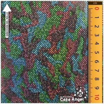 LYCRA MULTICOLOR CON ESTAMPADO DE MICROPUNTO 150cm