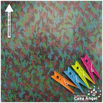 LYCRA MULTICOLOR CON ESTAMPADO DE MICROPUNTO 150cm