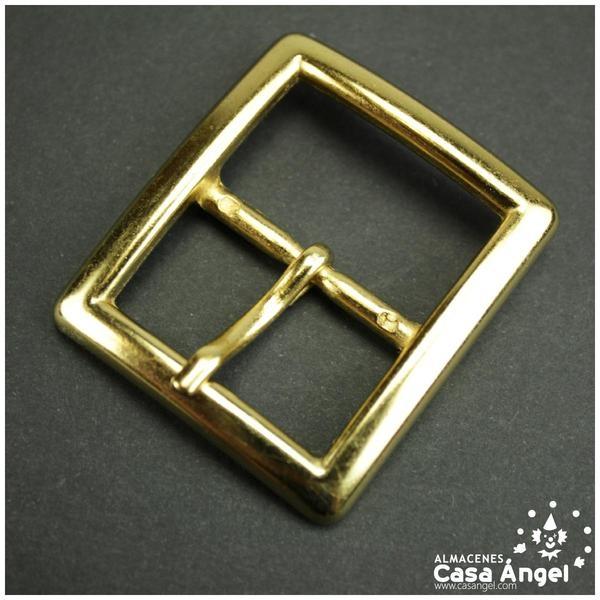 HEBILLA METÁLICA RECTÁNGULO DORADA 48x42mm