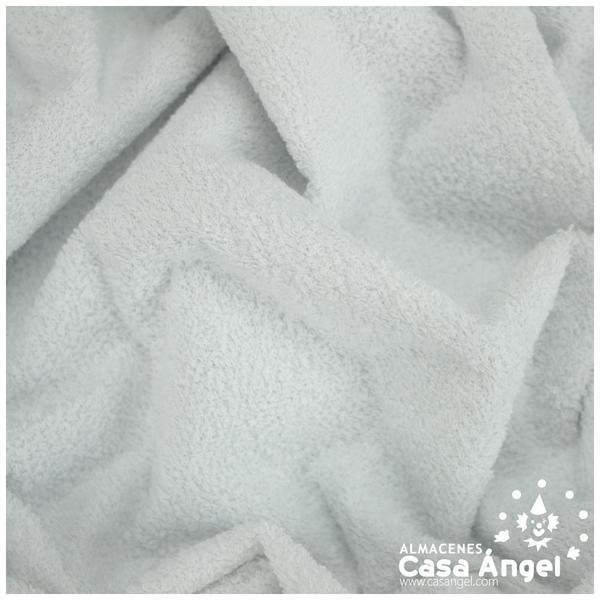 FELPA DE RIZO BLANCO CON FORRO PVC IMPERMEABLE 203cm