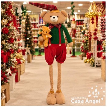 OSOS NAVIDEÑOS CON PIERNAS EXTENSIBLES DE 140 CM