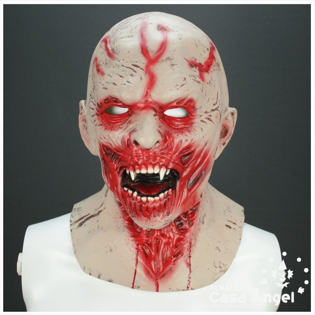 CARETA DE LÁTEX VAMPIRO CON SANGRE