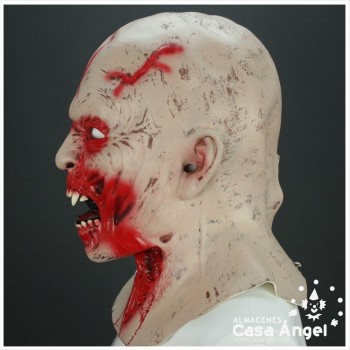 CARETA DE LÁTEX VAMPIRO CON SANGRE