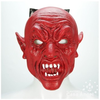 CARETA DE LÁTEX DIABLO ROJO