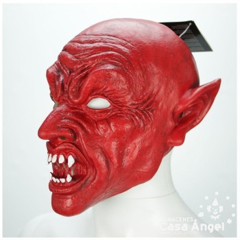 CARETA DE LÁTEX DIABLO ROJO