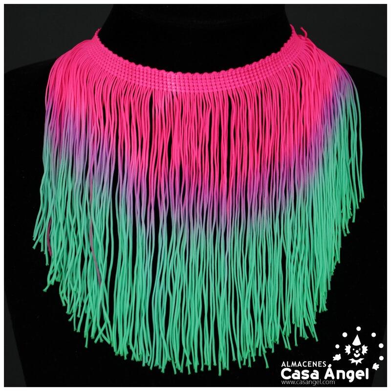FLECO DE POLIAMIDA DEGRADÉ FUCSIA Y AGUAMARINA 15cm