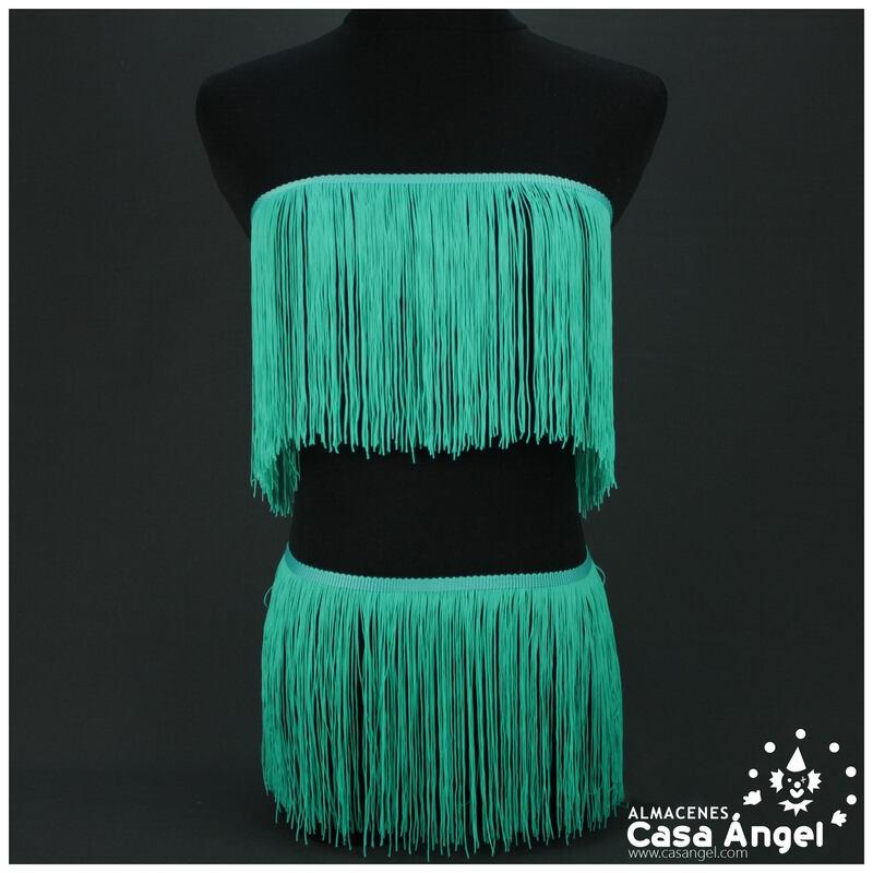 FLECO DE NYLON VERDE AGUA MATE ANCHOS DE 5cm A 60cm