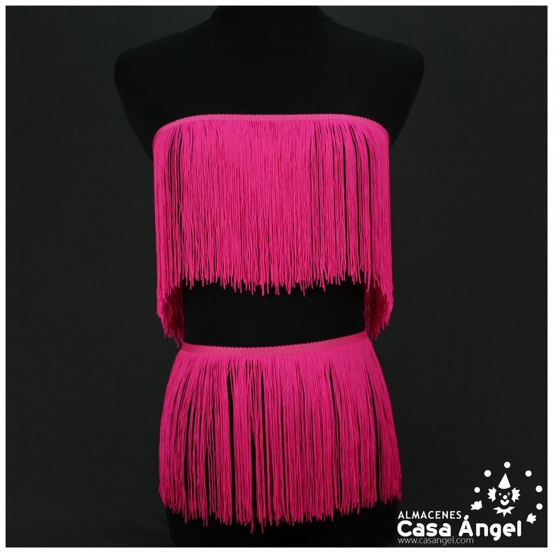 FLECO DE NYLON FUCSIA MATE ANCHOS DE 5cm A 60cm