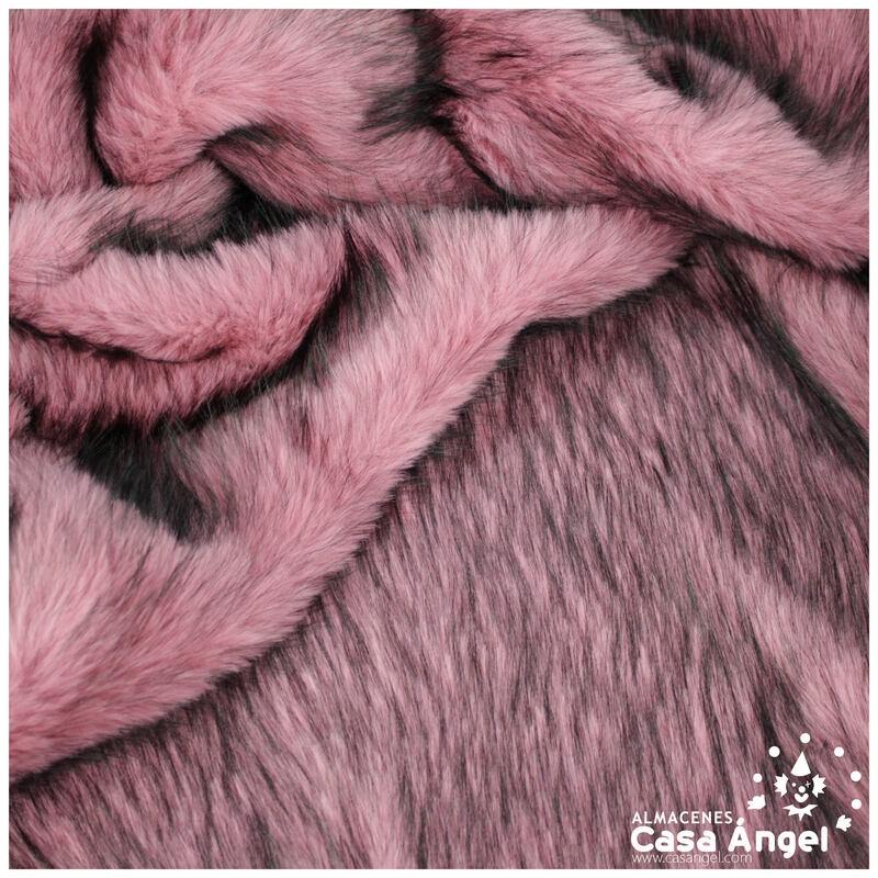 TELA DE PELO ROJO DE PUNTA NEGRA SERIE ASANI 150cm