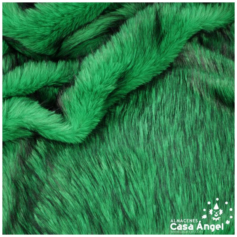 TELA DE PELO VERDE DE PUNTA NEGRA SERIE ASANI 150cm