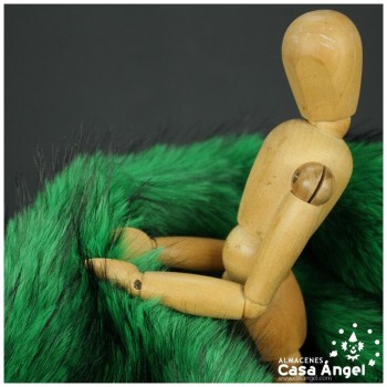 TELA DE PELO VERDE DE PUNTA NEGRA SERIE ASANI 150cm