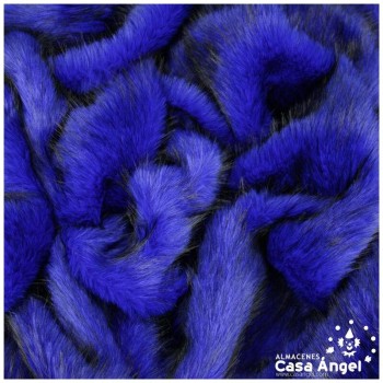 TELA DE PELO AZUL DE PUNTA NEGRA SERIE ASANI 150cm