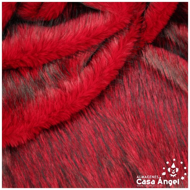 TELA DE PELO ROJO DE PUNTA NEGRA SERIE ASANI 150cm