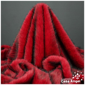 TELA DE PELO ROJO DE PUNTA NEGRA SERIE ASANI 150cm