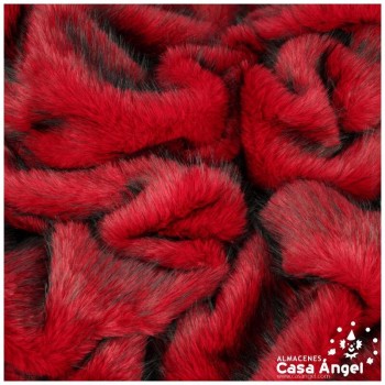 TELA DE PELO ROJO DE PUNTA NEGRA SERIE ASANI 150cm