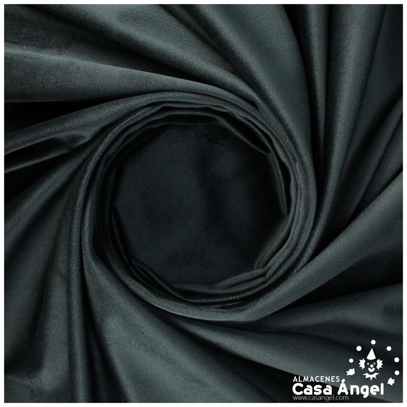 TERCIOPELO MATE NEGRO SERIE ANANDA 150cm