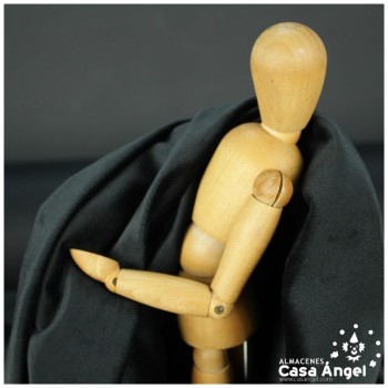 TERCIOPELO MATE NEGRO SERIE ANANDA 150cm