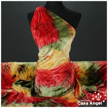 TERCIOPELO ELÁSTICO DEGRADÉ PIMIENTOS SERIE JALEO 150cm