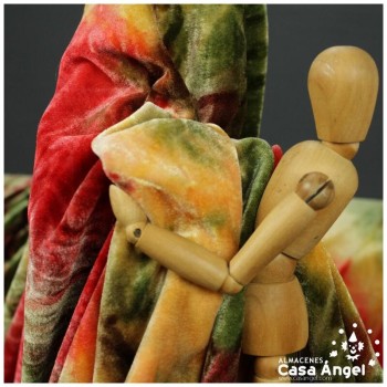 TERCIOPELO ELÁSTICO DEGRADÉ PIMIENTOS SERIE JALEO 150cm