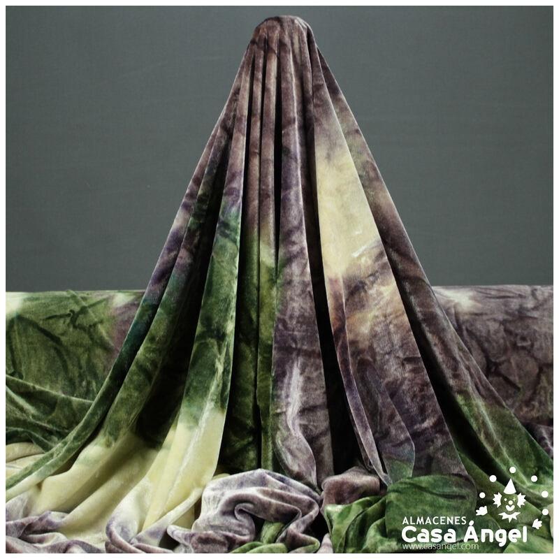 TERCIOPELO ELÁSTICO DEGRADÉ MUSGO SERIE JALEO 150cm