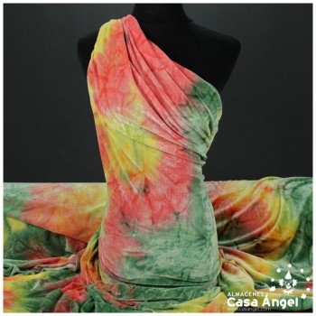 TERCIOPELO ELÁSTICO DEGRADÉ RASTAFARI SERIE JALEO 150cm