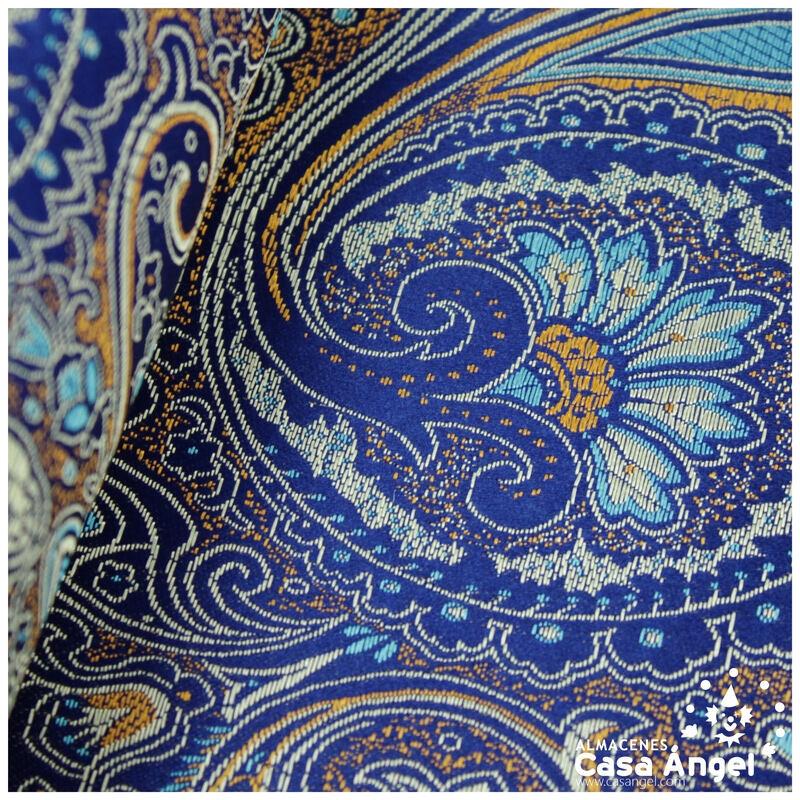 BROCADO CACHEMIR AZUL ROYAL SERIE BAZAR 150cm