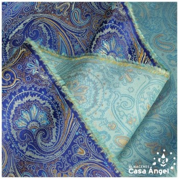BROCADO CACHEMIR AZUL ROYAL SERIE BAZAR 150cm
