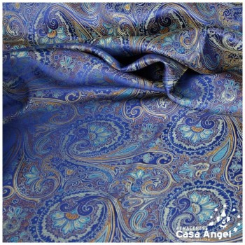 BROCADO CACHEMIR AZUL ROYAL SERIE BAZAR 150cm
