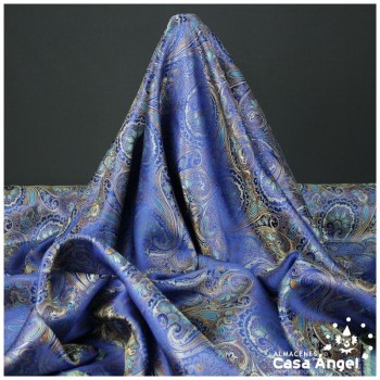 BROCADO CACHEMIR AZUL ROYAL SERIE BAZAR 150cm