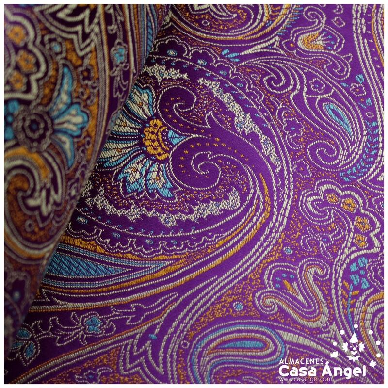 BROCADO CACHEMIR MORADO SERIE BAZAR 150cm
