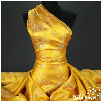 BROCADO CACHEMIR ORO SERIE BAZAR 150cm