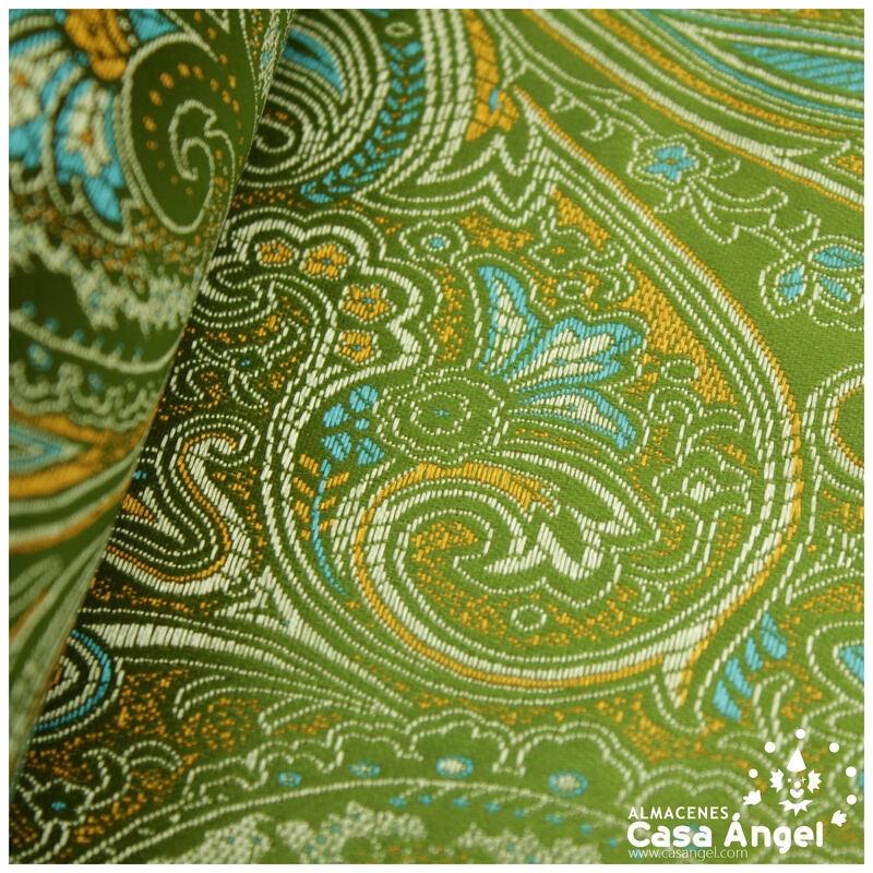 BROCADO CACHEMIR VERDE PISTACHO SERIE BAZAR 150cm