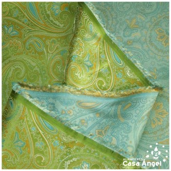 BROCADO CACHEMIR VERDE PISTACHO SERIE BAZAR 150cm