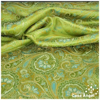 BROCADO CACHEMIR VERDE PISTACHO SERIE BAZAR 150cm