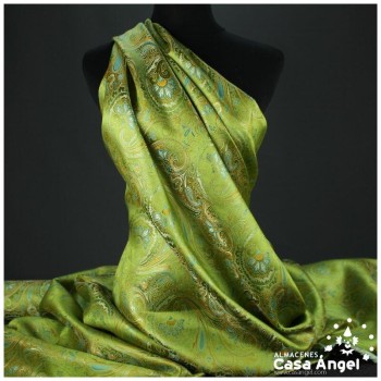 BROCADO CACHEMIR VERDE PISTACHO SERIE BAZAR 150cm