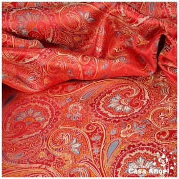 BROCADO CACHEMIR ROJO SERIE BAZAR 150cm